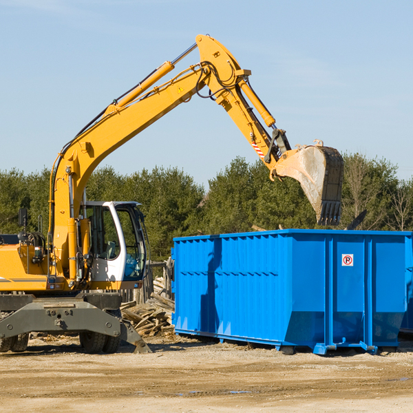 what size residential dumpster rentals are available in Bowie Arizona